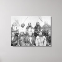 Lakota Indian Chiefs who Met General Miles to En