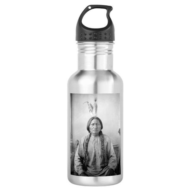 Lakota Leader Sitting Bull Native American Indian  532 Ml Water Bottle (Front)