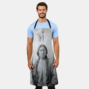 Lakota Leader Sitting Bull Native American Indian  Apron
