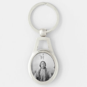 Lakota Leader Sitting Bull Native American Indian  Key Ring