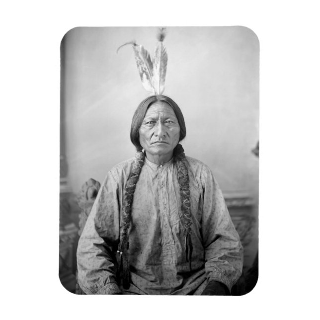 Lakota Leader Sitting Bull Native American Indian  Magnet (Vertical)