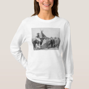 Lakota Women with Infants and Man on Horseback T-Shirt