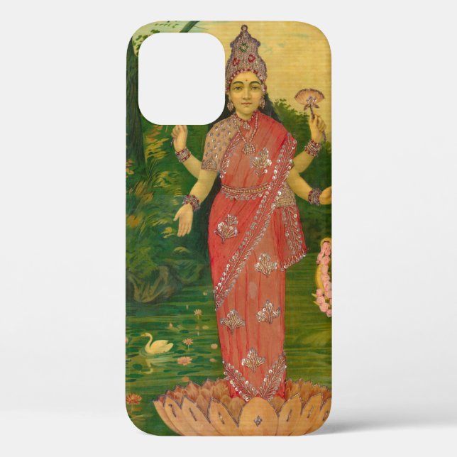 Lakshmi by Raja Ravi Varma Case-Mate iPhone Case (Back)