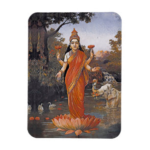 LAKSHMI goddess - even large images - Magnet