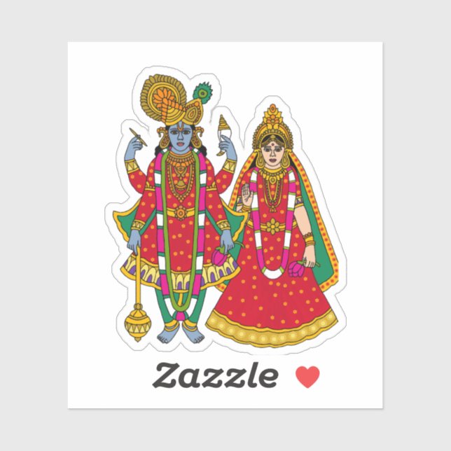 Lakshmi Narayan Sticker (Sheet)