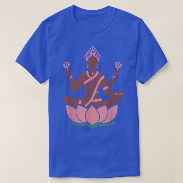 Lakshmi Sri THindu Hinduism Gods tee  (Design Front)