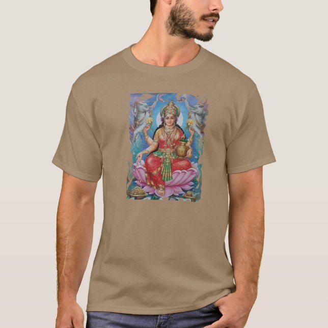 Lakshmi. the hindu godess of wealth T-shirt (Front)