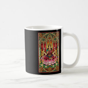 Lakshmi Wealth Goddess Stained Gl Hinduism Mytholo Coffee Mug