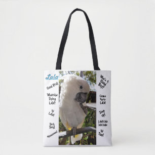 Lala the Cockatoo Tote