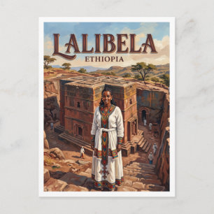 Lalibela historic churches Ethiopia Postcard