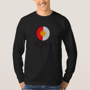 Lalish Ezyxan flag Yazidi design Melek Taus Ezidi  T-Shirt