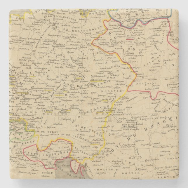 L'Allemagne 1373 a 1437 Stone Coaster (Front)
