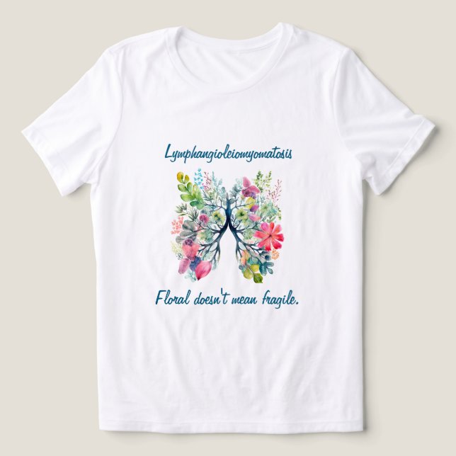 LAM Floral Doesn't Mean Fragile Women's Tri-Blend Shirt (Design Front)