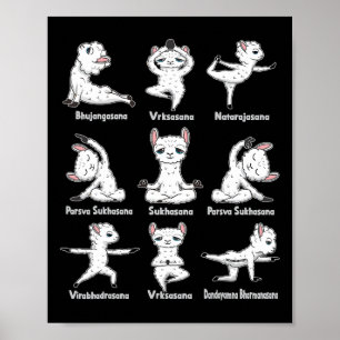 Lama Yoga - Funny Alpaca Sports Gymnastics Yoga Gi Poster