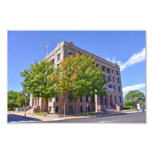 Lamar County Courthouse, Paris, Texas Photo Print (Front)