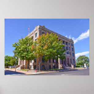 Lamar County Courthouse, Paris, Texas Poster
