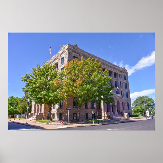 Lamar County Courthouse, Paris, Texas Poster (Front)