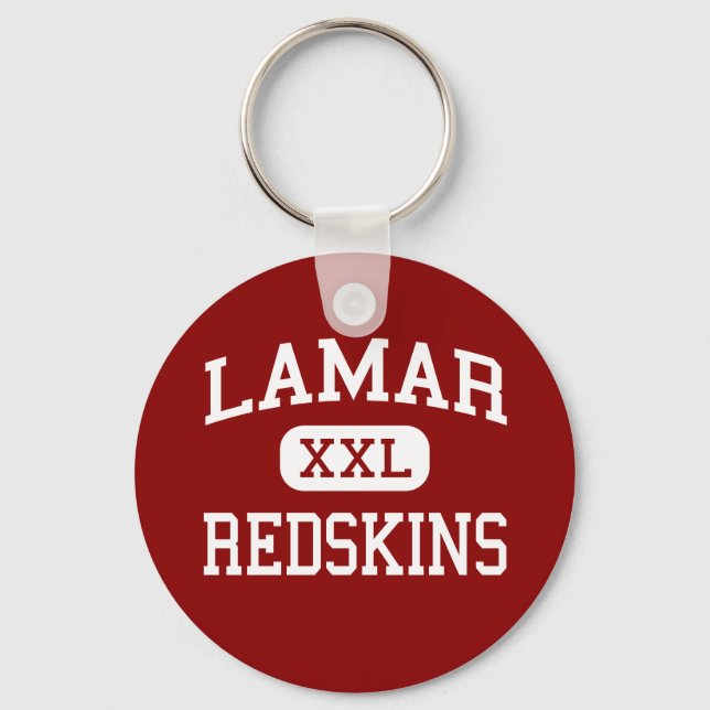 Lamar - Redskins - High School - Houston Texas Key Ring (Front)