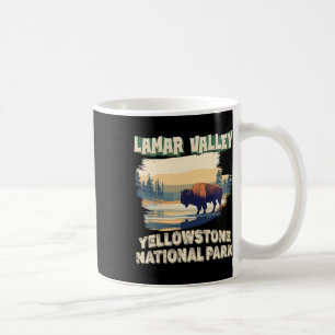 Lamar Valley Yellowstone National Park Bison Hikin Coffee Mug