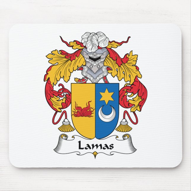 Lamas Family Crest Mouse Pad (Front)