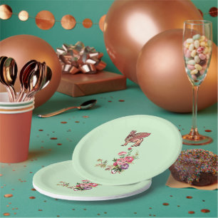 Lamassu Garden Paper Plate