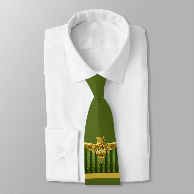 Lamassu Gold Neck Tie (Tied)