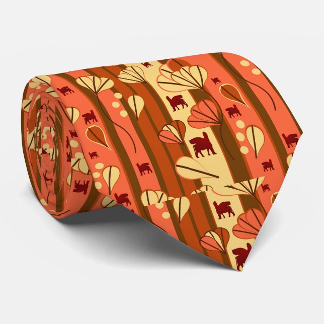 Lamassu patterns tie (Rolled)