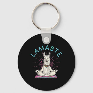 Lamaste Yoga Llama Namaste Meditation Pilates Key Ring