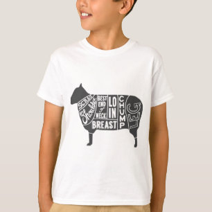 Lamb Butcher Chart T-Shirt