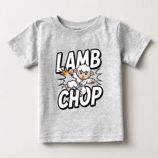 Lamb Chop! Funny Karate Lamb in Gi Baby T-Shirt