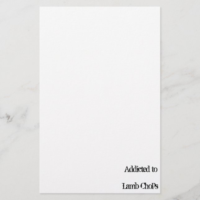 Lamb Chops Stationery (Front)