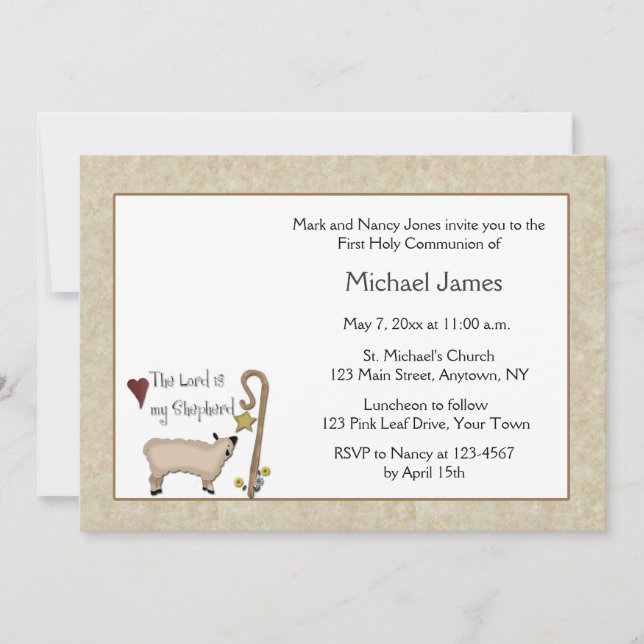 Lamb Communion Invitation (Front)