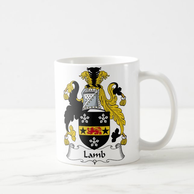 Lamb Family Crest Coffee Mug (Right)