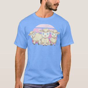 Lamb Farming Farm Animal Family Farmer Sheep T-Shirt