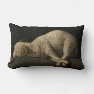 Lamb of God (Agnus Dei) (Sacrificial Animal) Lumbar Cushion