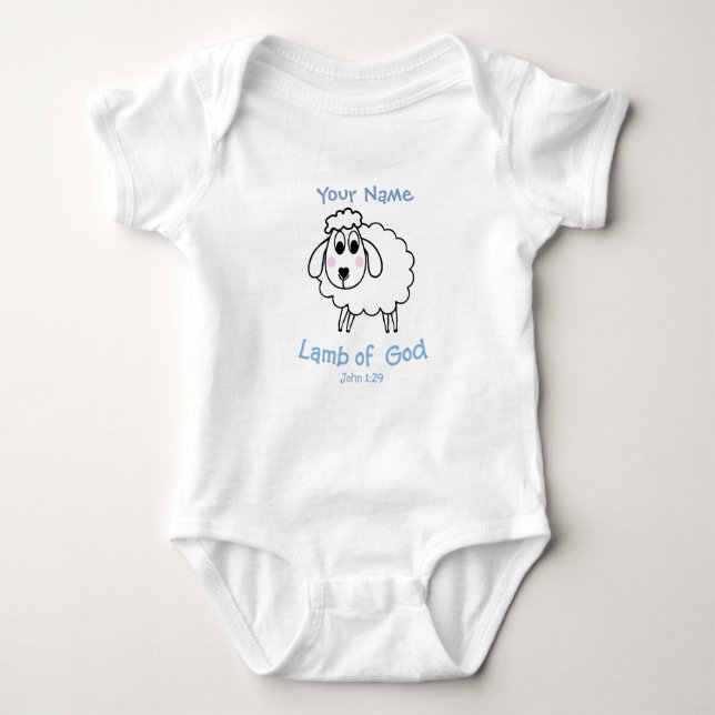 Lamb of God baby body suit Bodysuit (Front)