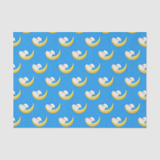 Lamb on Moon Tissue Paper (Front)