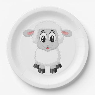 Lamb Paper Plate