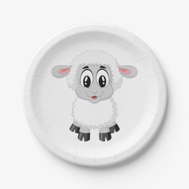 Lamb Paper Plate (Front)