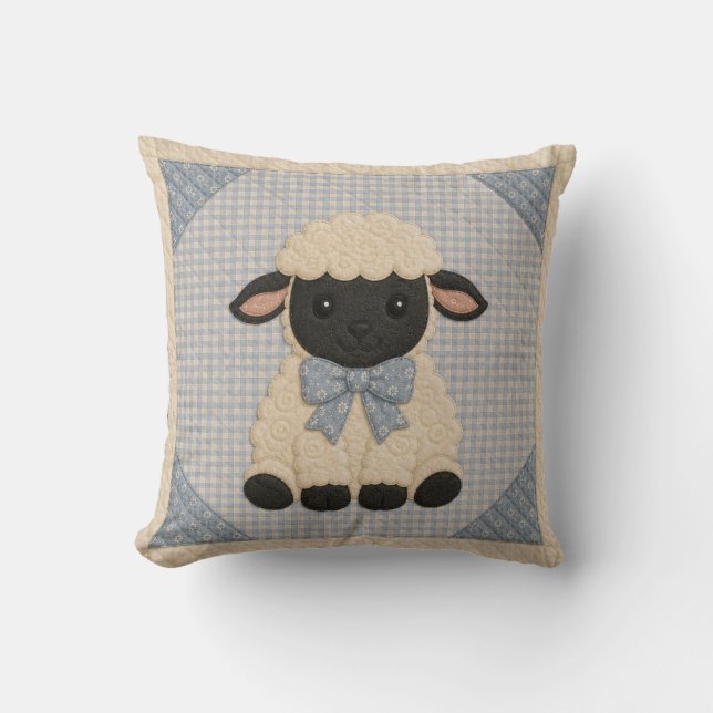 Lamb Quilt Cushion (Front)