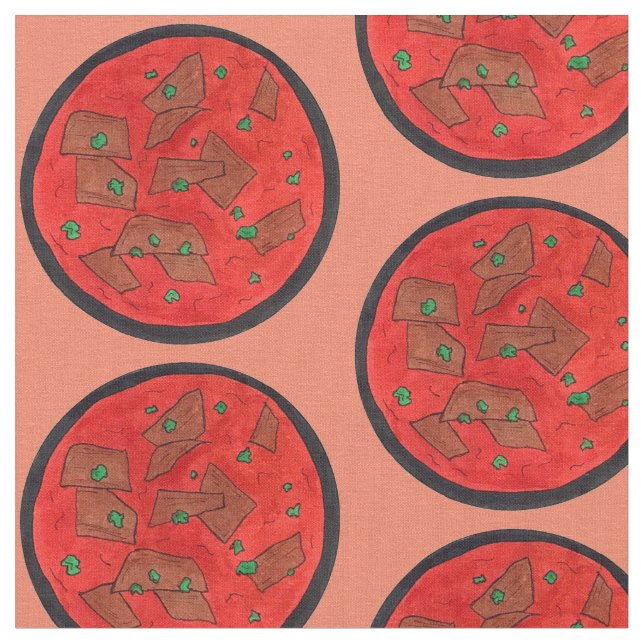 Lamb Rogan Josh Indian Persian Kashmiri Food Fabric (Close Up)