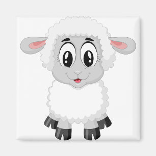 Lamb sheep cute farm animal baby magnet