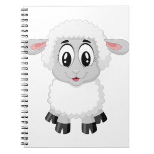Lamb sheep cute farm animal baby notebook