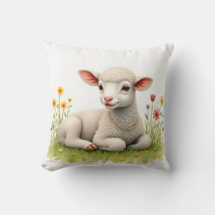 Lamb Throw Pillow