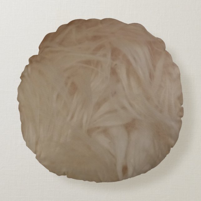 Lamb Wool, Round Pillow (Front)