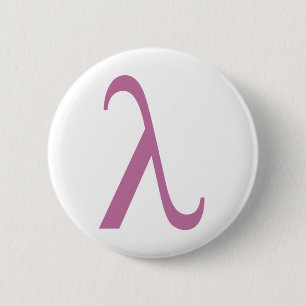 Lambda 6 Cm Round Badge