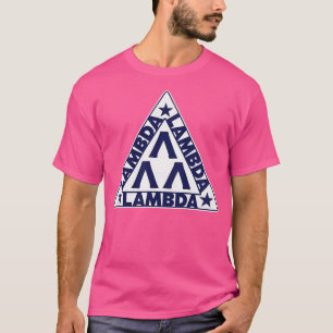 LAMBDA LAMBDA LAMBDA Triangle Symbol T-Shirt