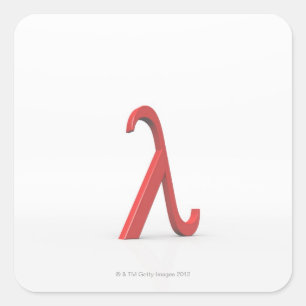 Lambda Square Sticker