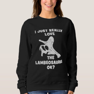 Lambeosaurus Skull Fossil Hunter Sweatshirt