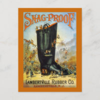 LAMBERTVILLE RUBBER SNAG-PROOF BOOT AD ELVES ~PC